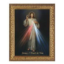 DIVINE MERCY - FRAMED CANVAS - 20¾” x 25”